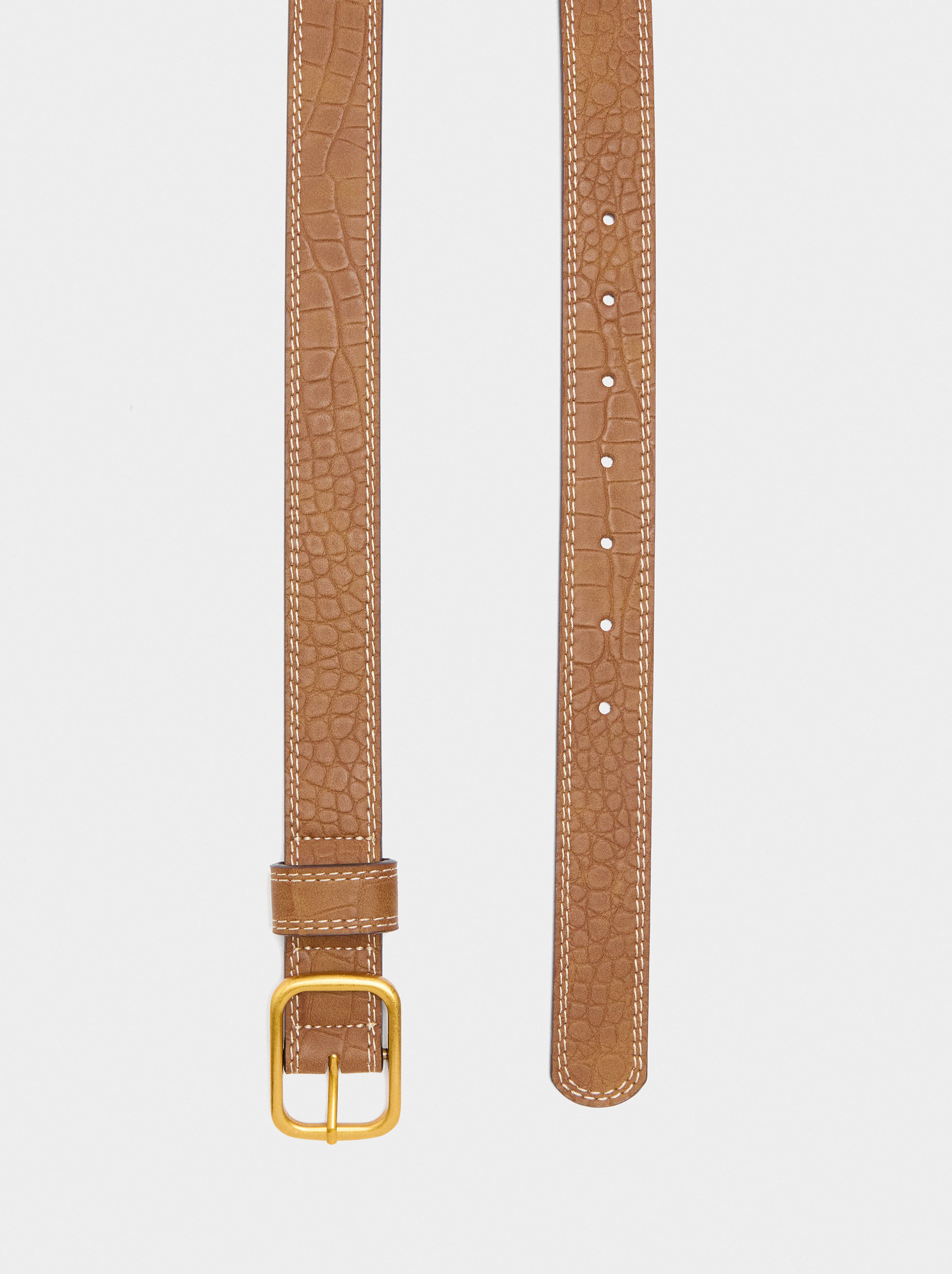 Animal-embossed belt
