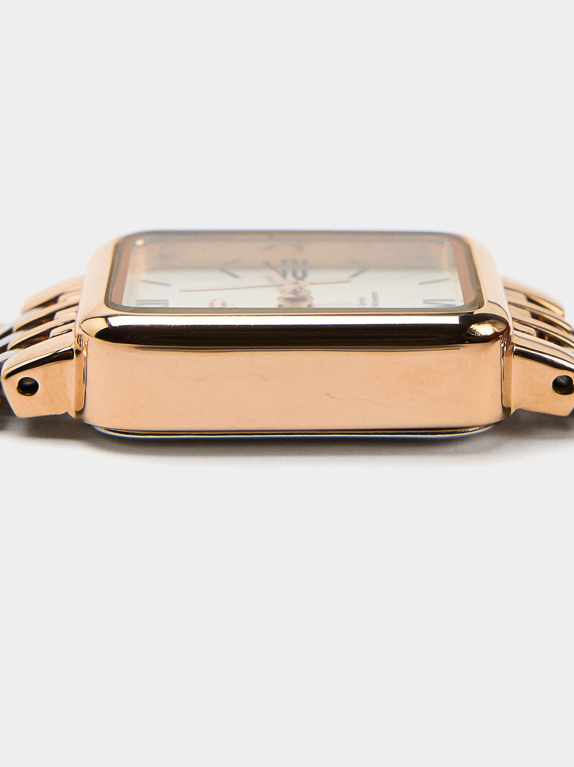 Square Watch Stainless Steel Bracelet