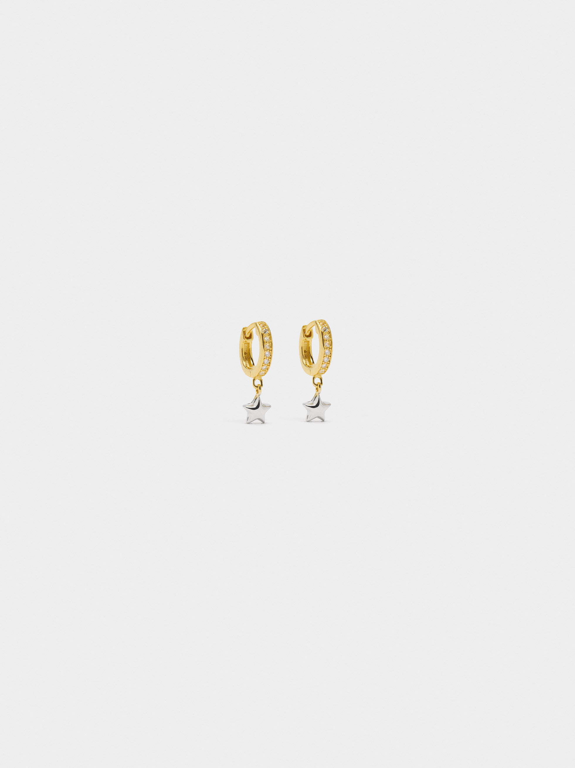 Star and zirconia rings - 925 sterling silver