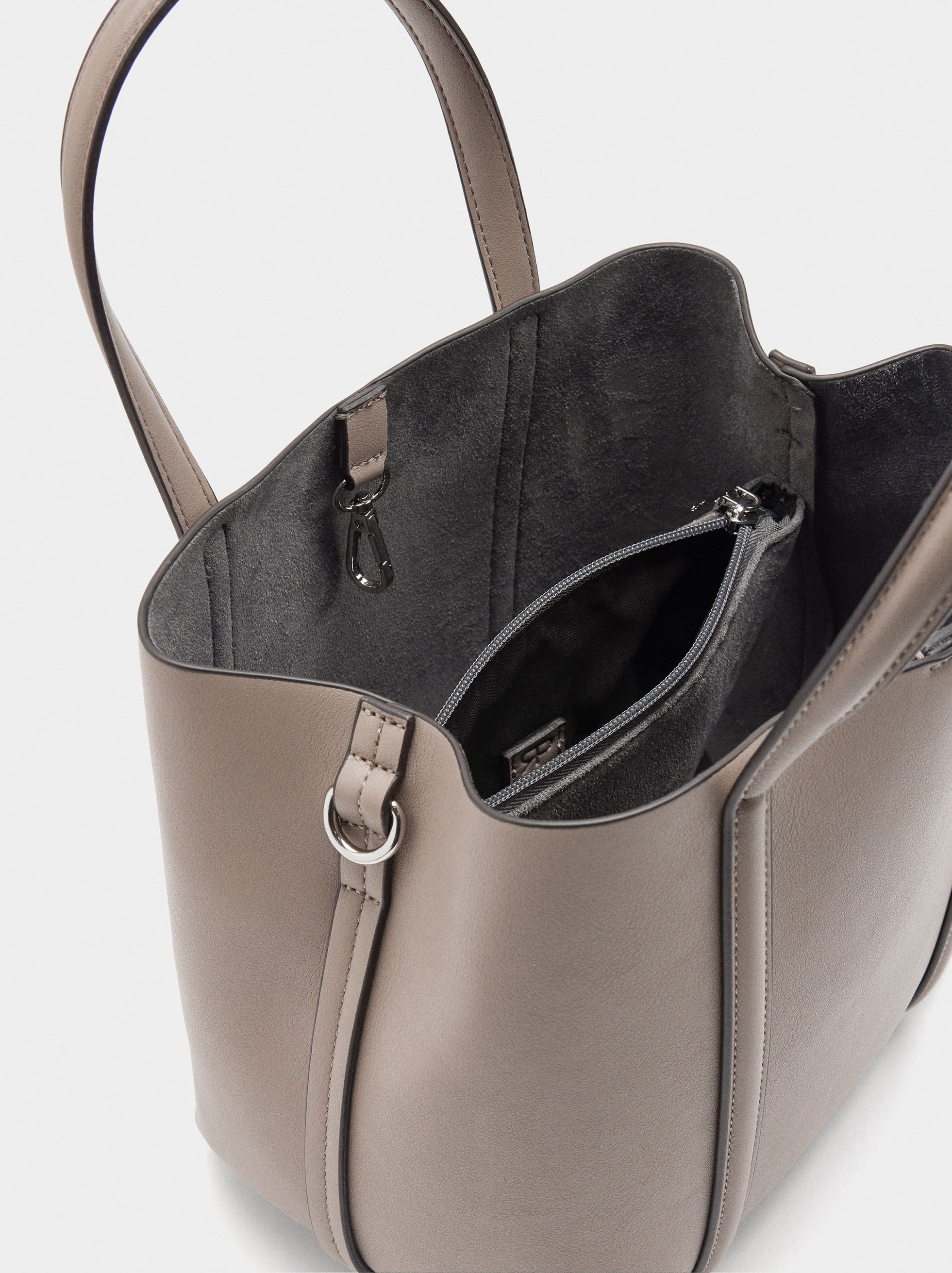 Mala tote with adjustable and removable shoulder strap M