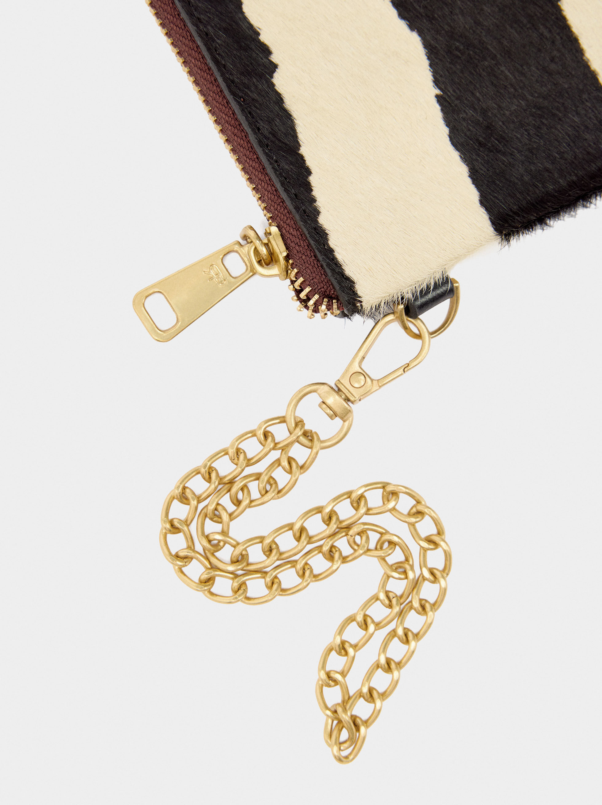 Multi-purpose fur contrast bag