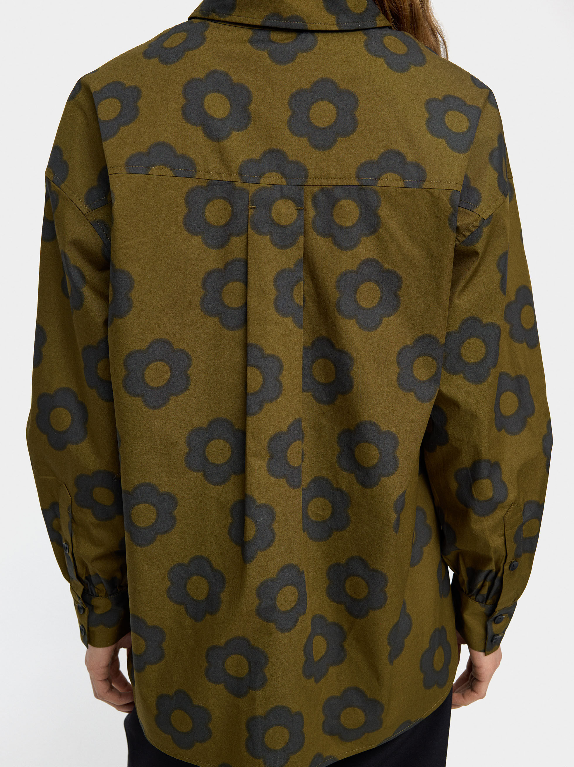 Floral Print Shirt 100% Cotton