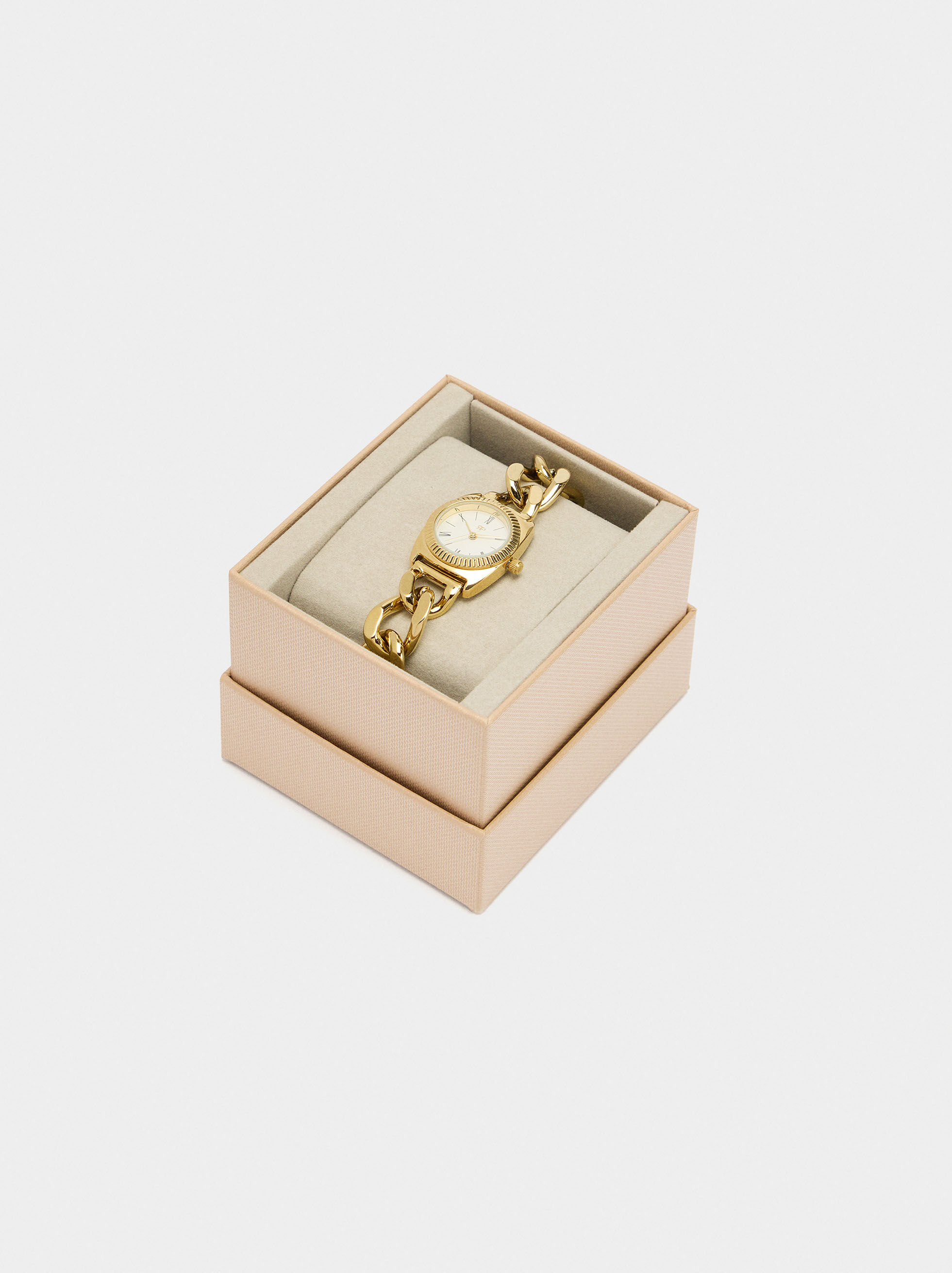 Stainless Steel Link Bracelet Watch