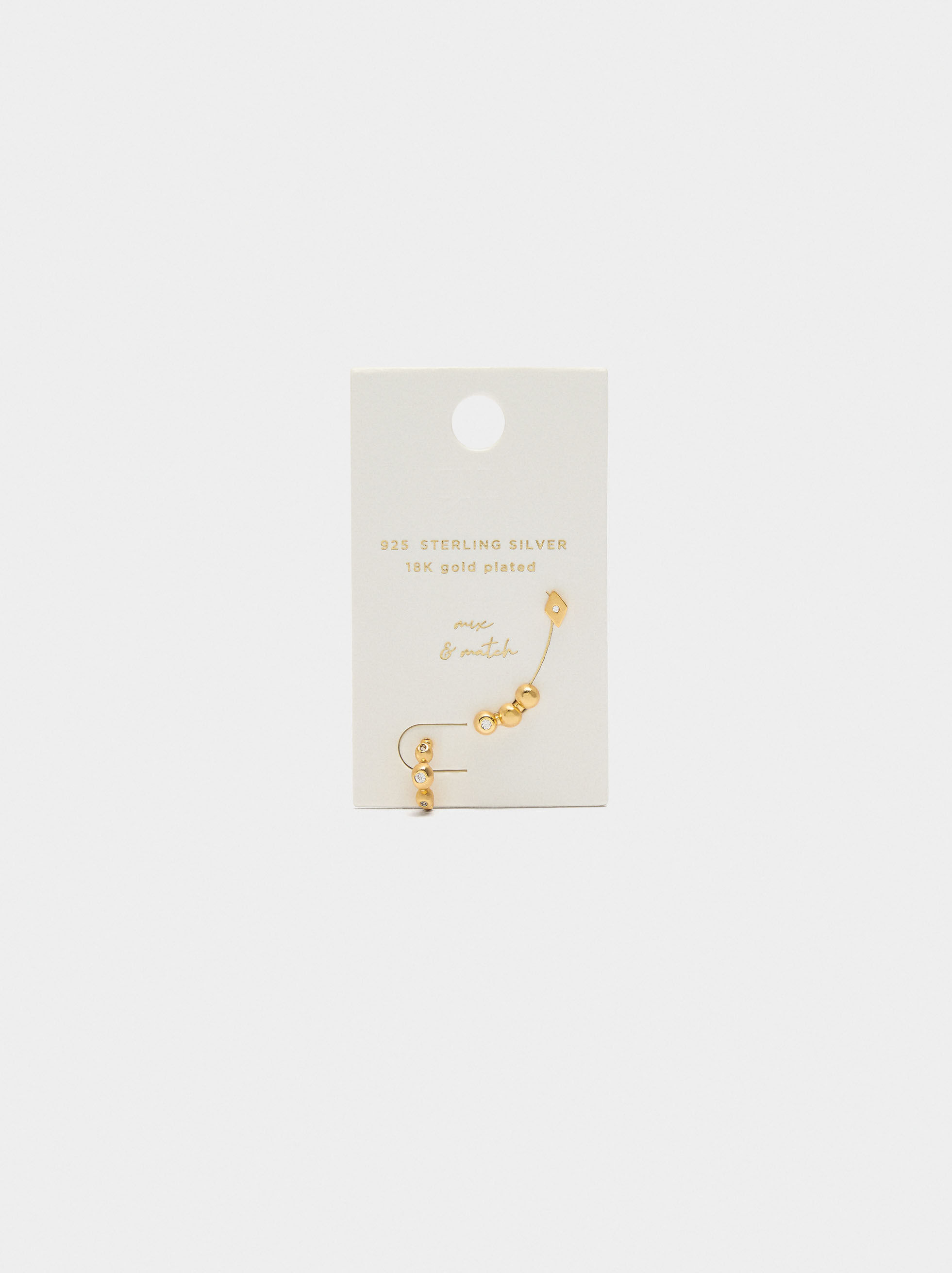 Zircon Earrings Set - 925 Sterling Silver