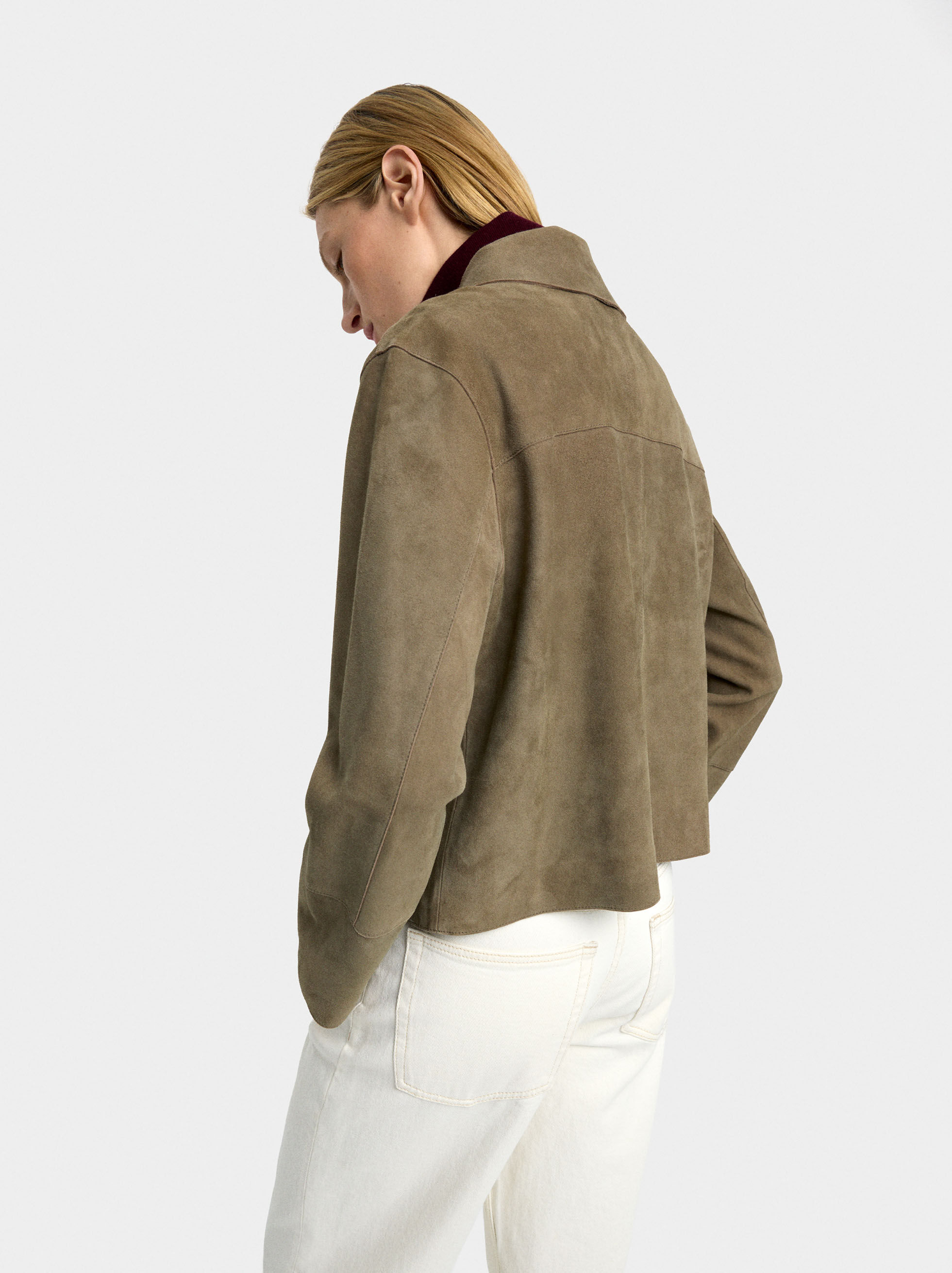 Buttoned fur coat