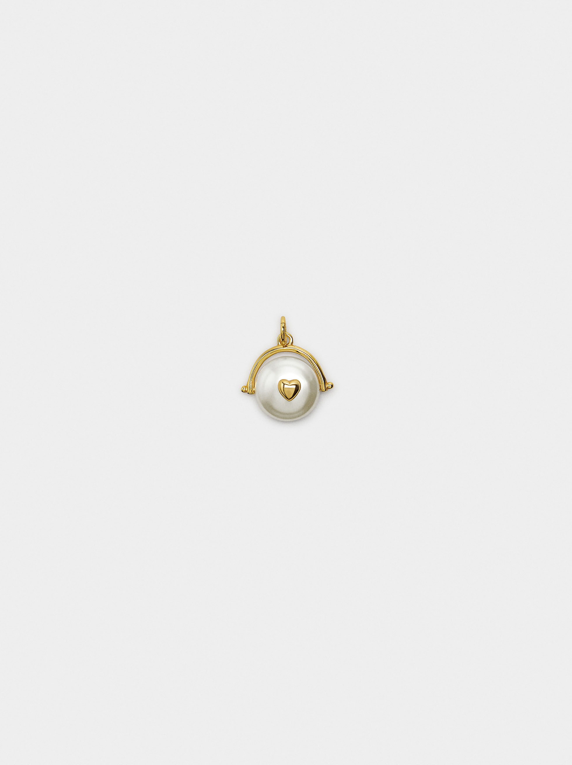 Freshwater pearl charm - 925 sterling silver