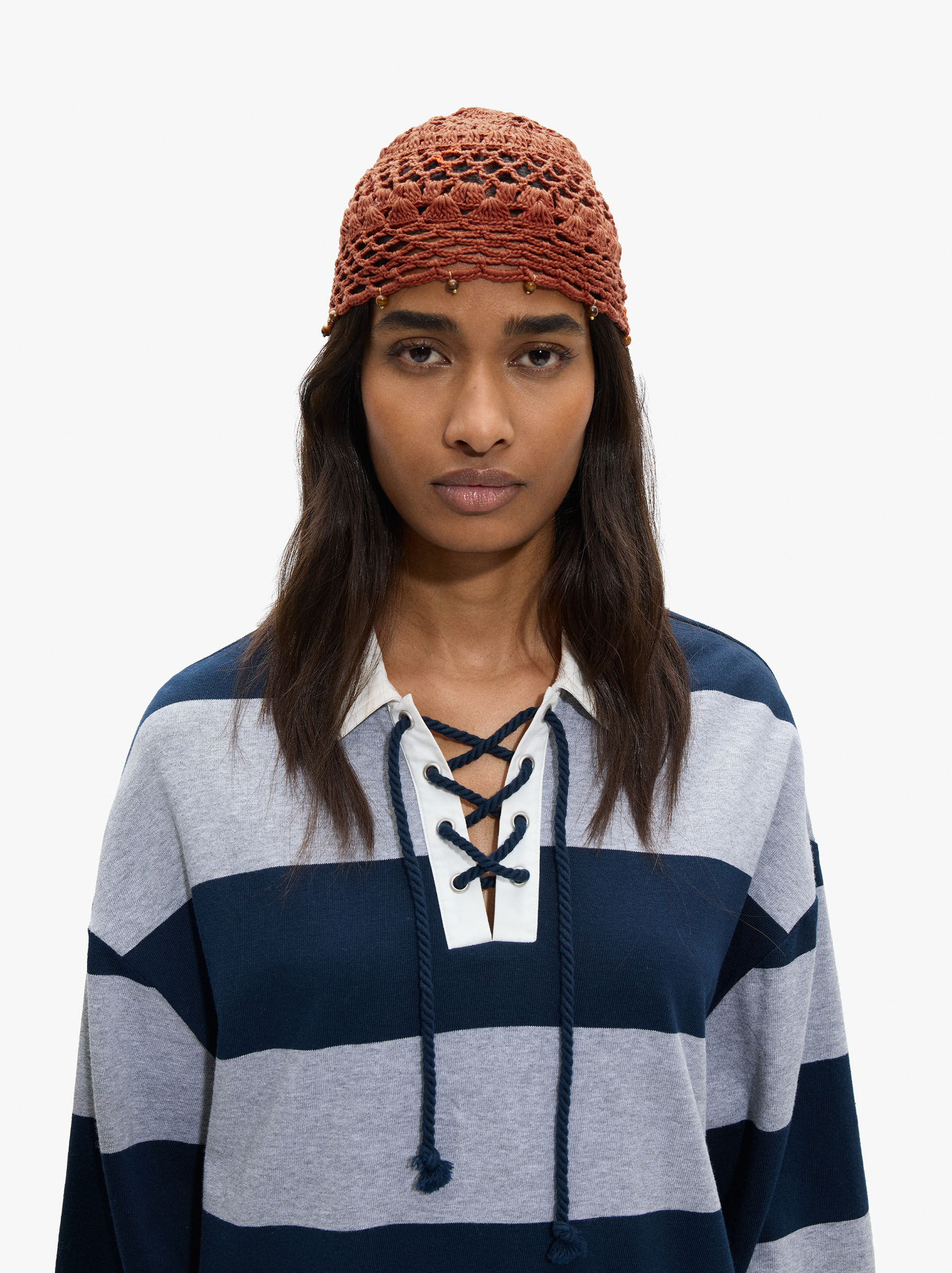 Crocheted Cotton Beanie