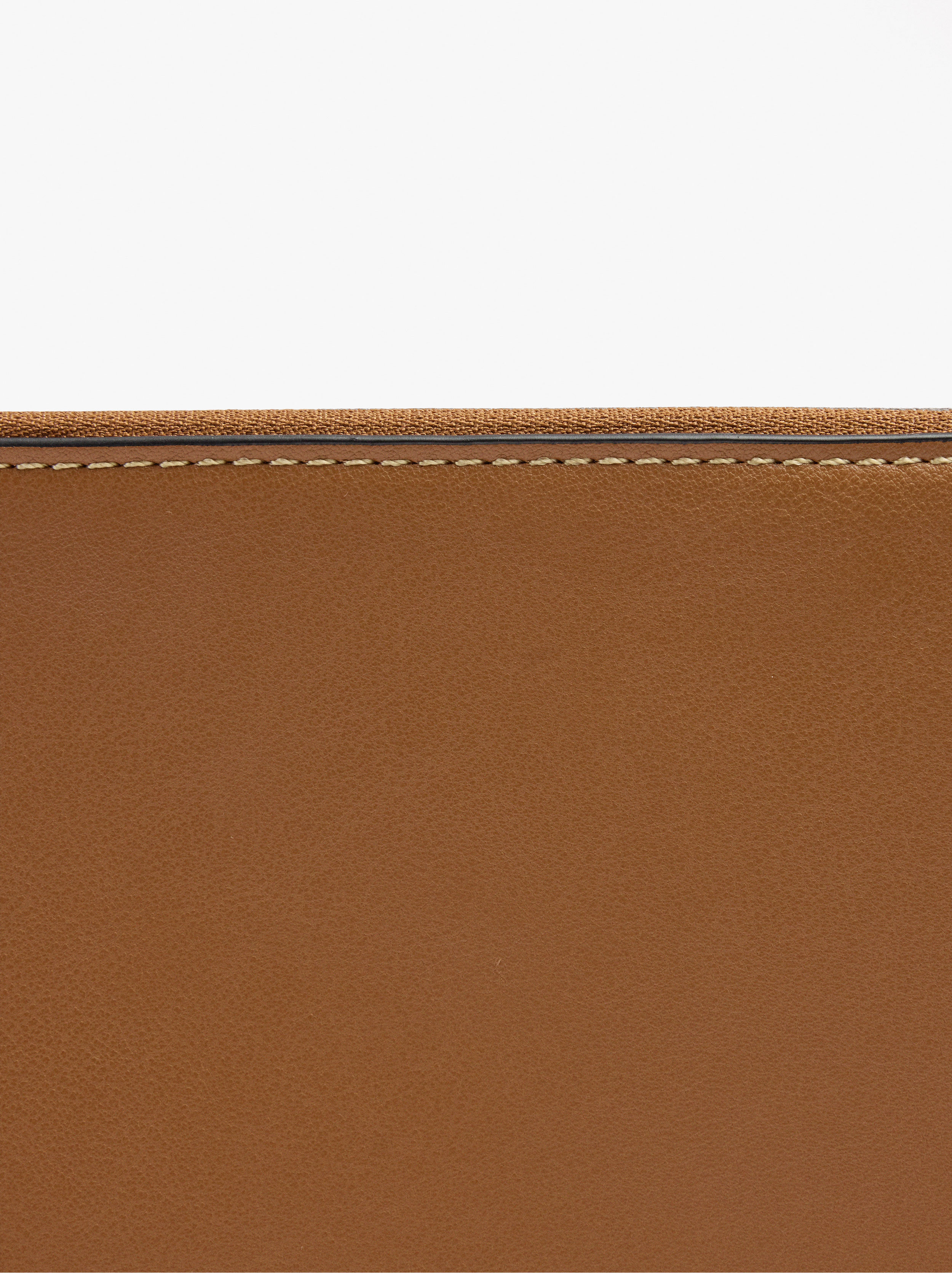 Plain large shopper bag with interior pocket