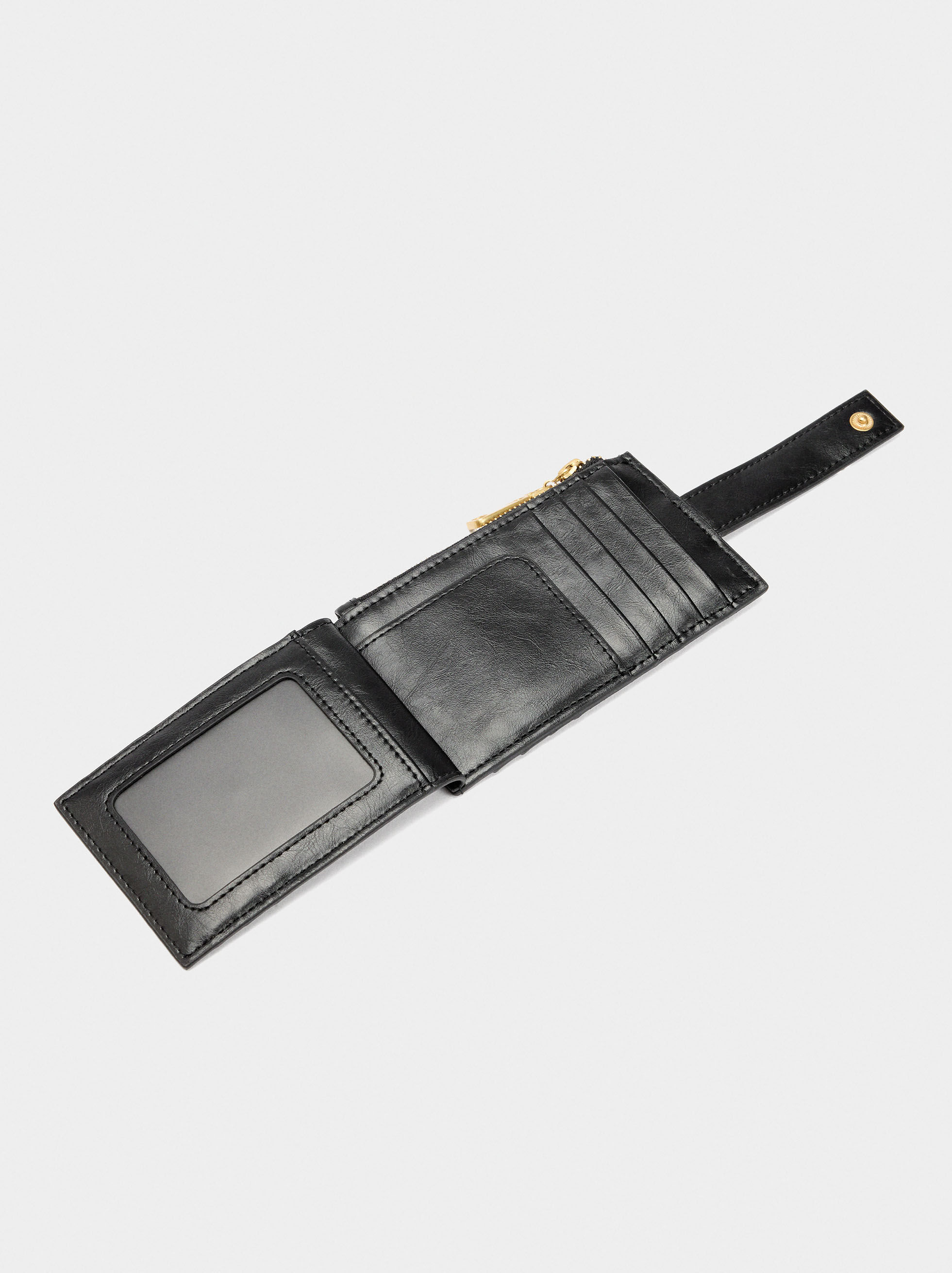 Cracked-effect card holder