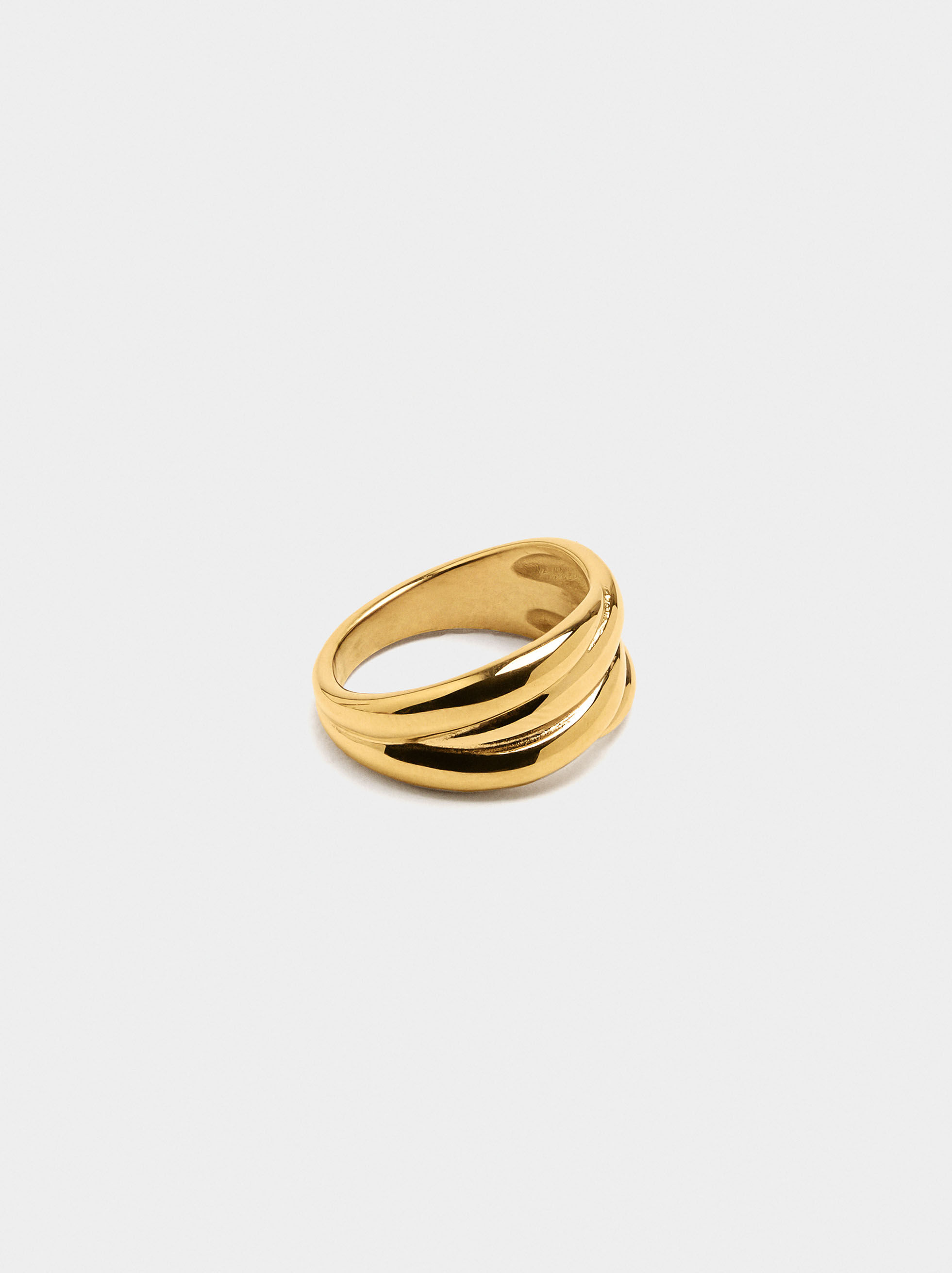 Triple effect ring - stainless steel