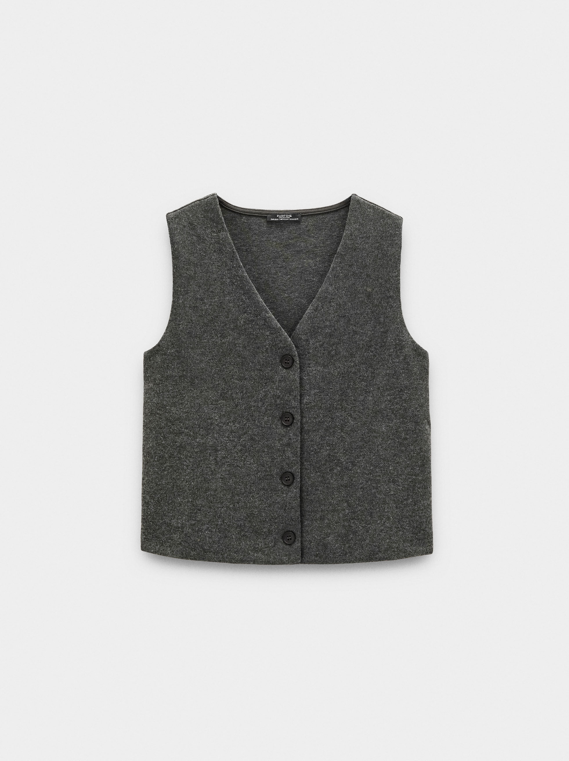 Cotton blend vest