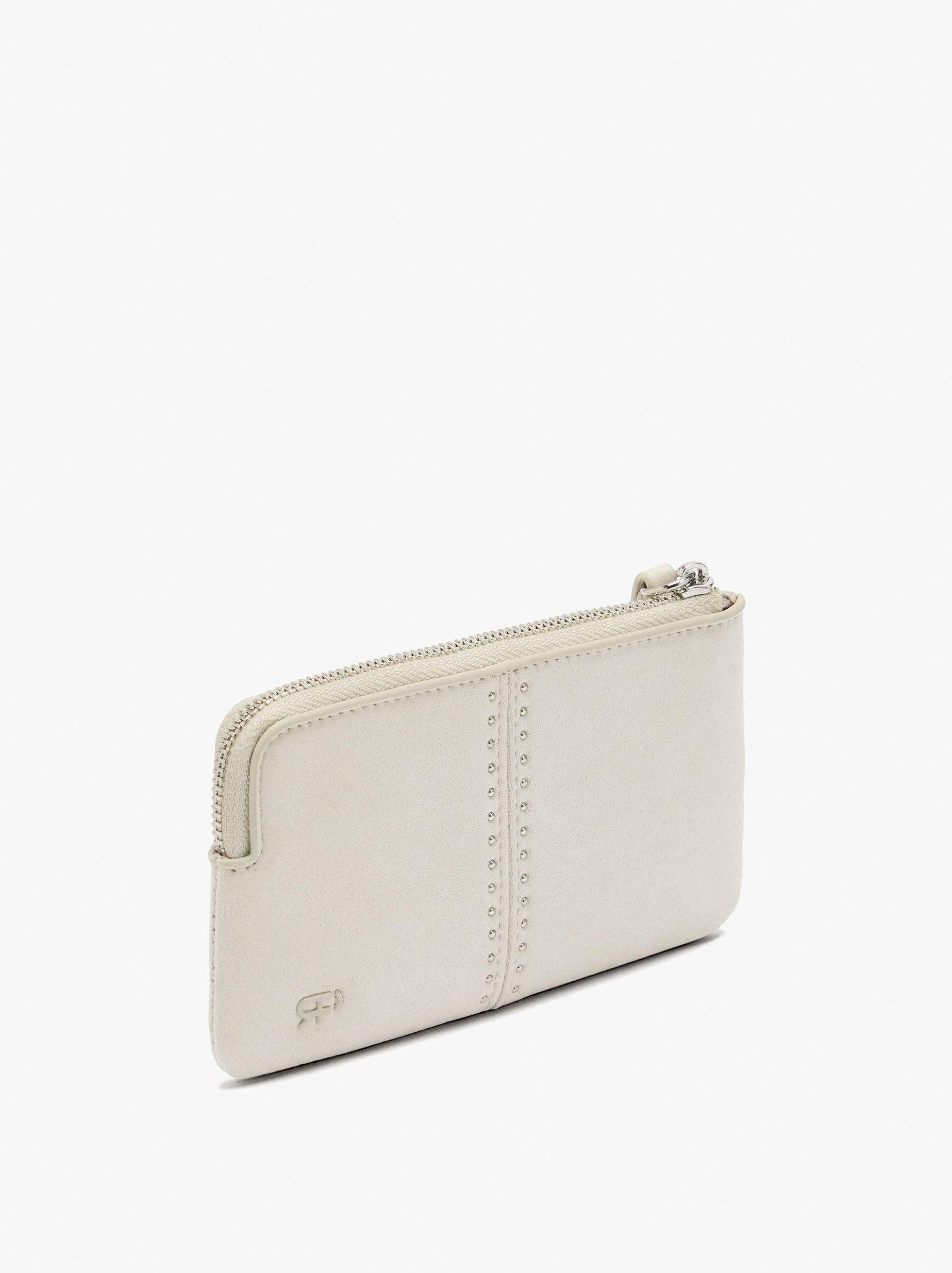 Coin purse with heart detail studs
