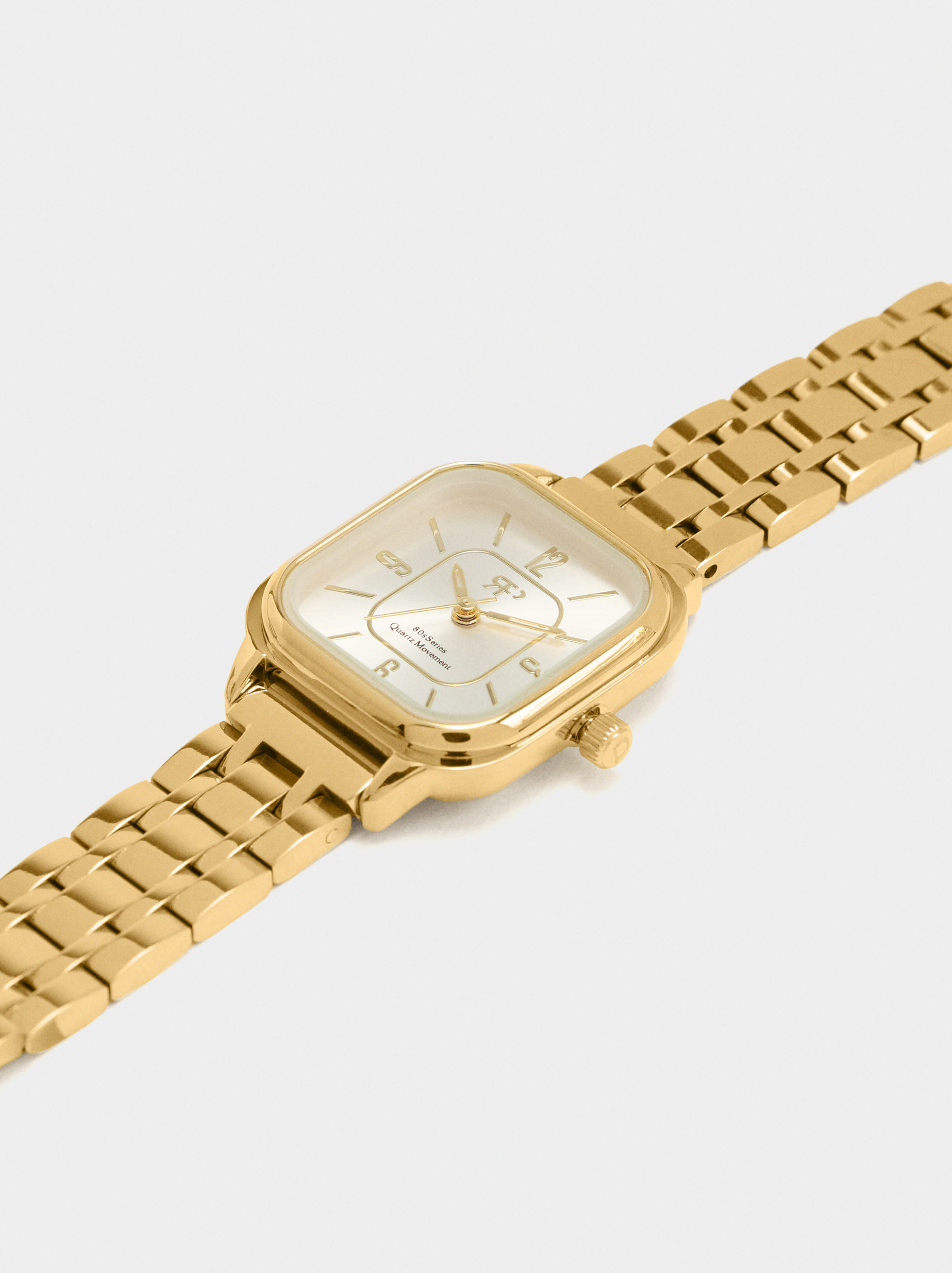 Square Watch Stainless Steel Bracelet