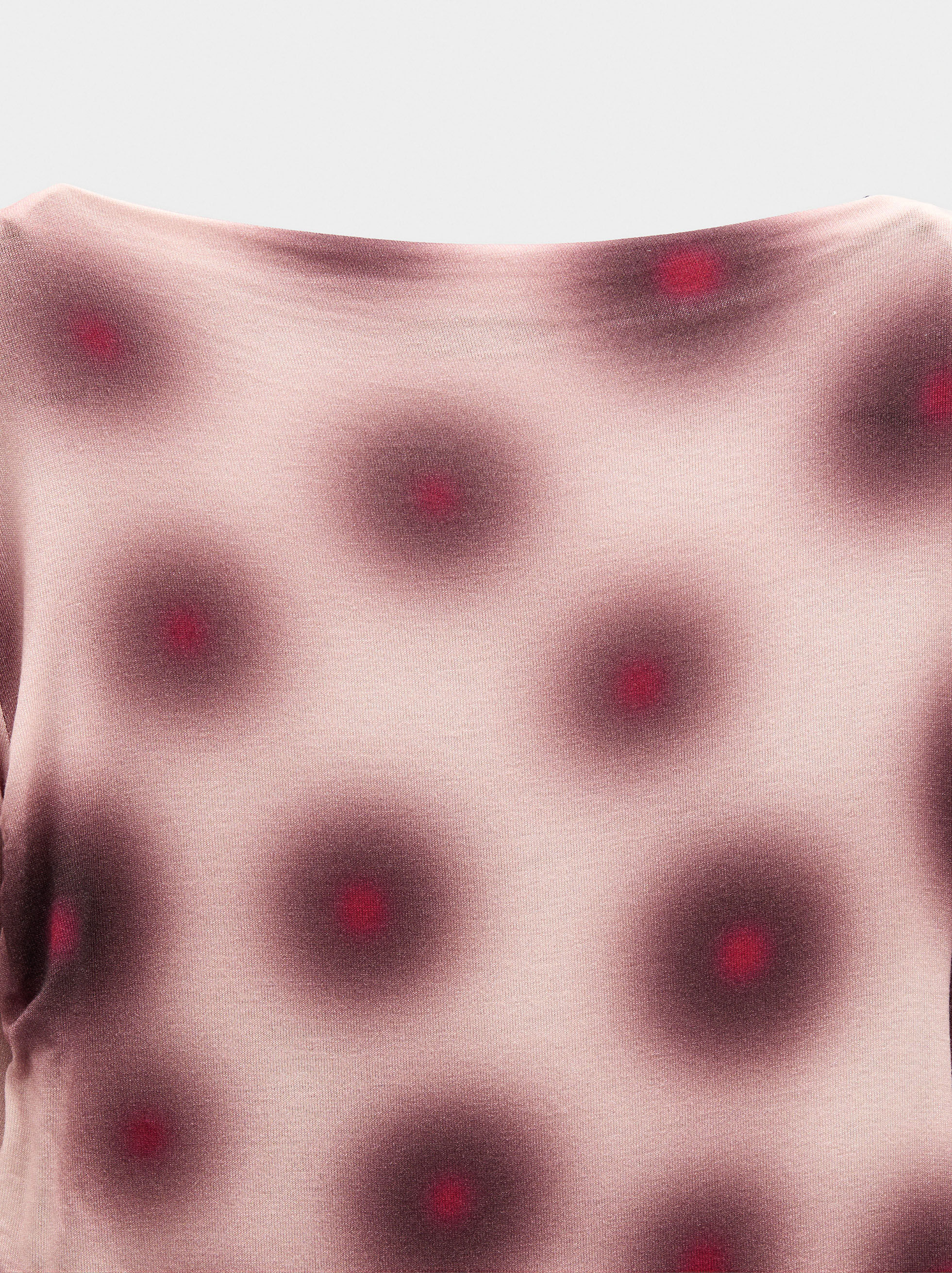 Printed draped top