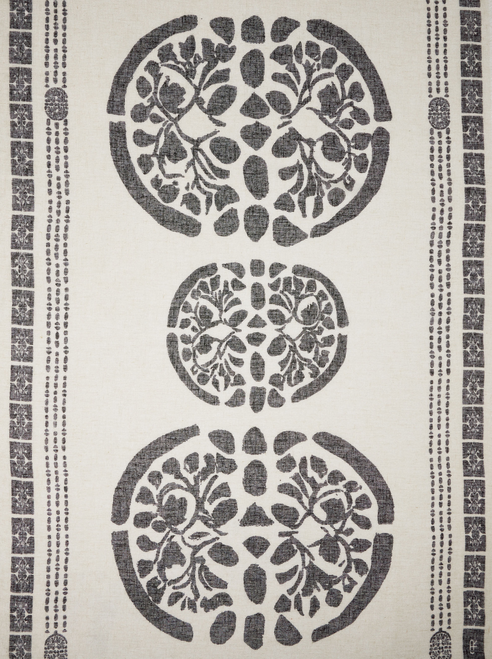 Printed Linen Blend Scarf