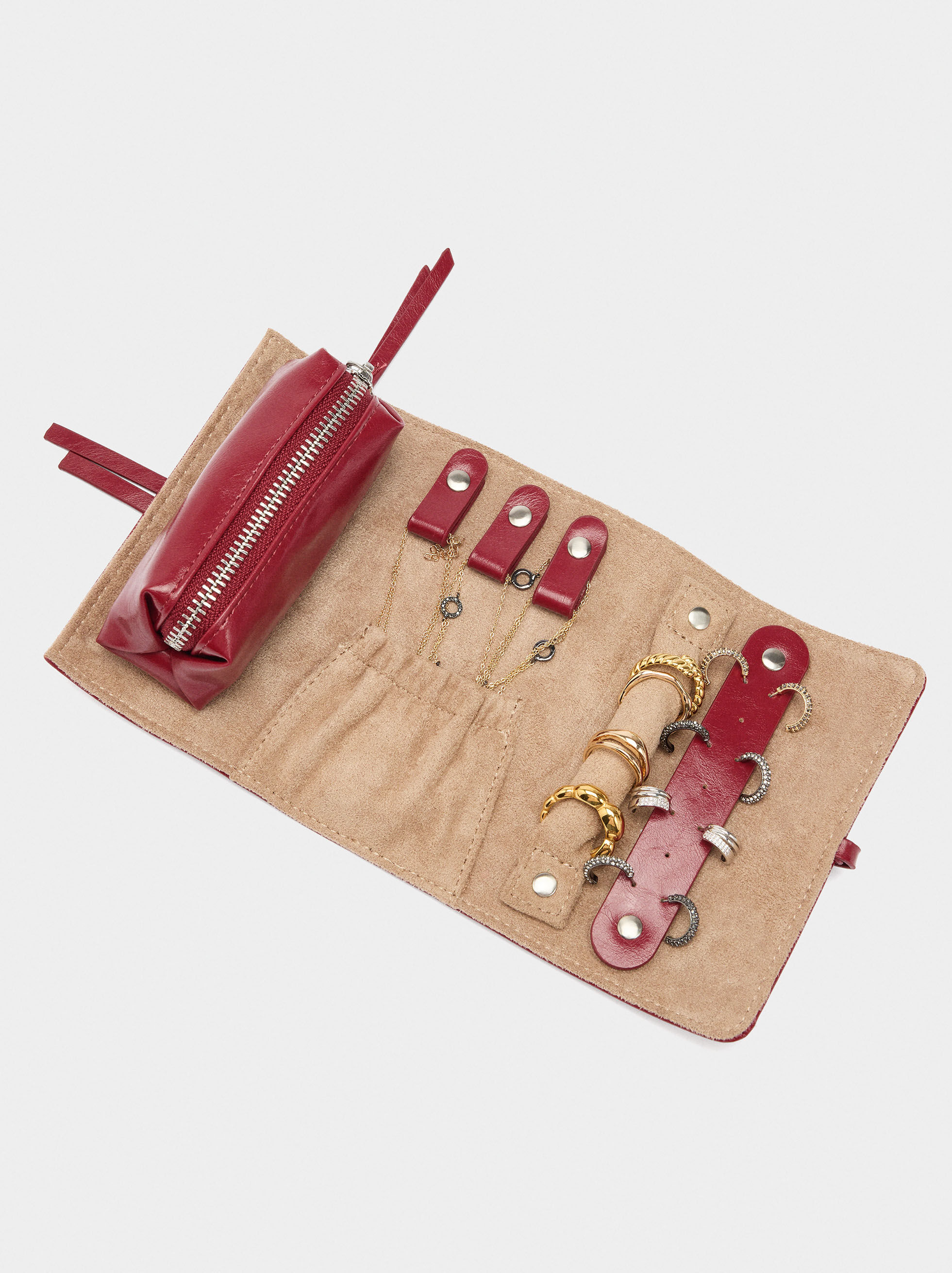 Polished Finish Jewelry Roll