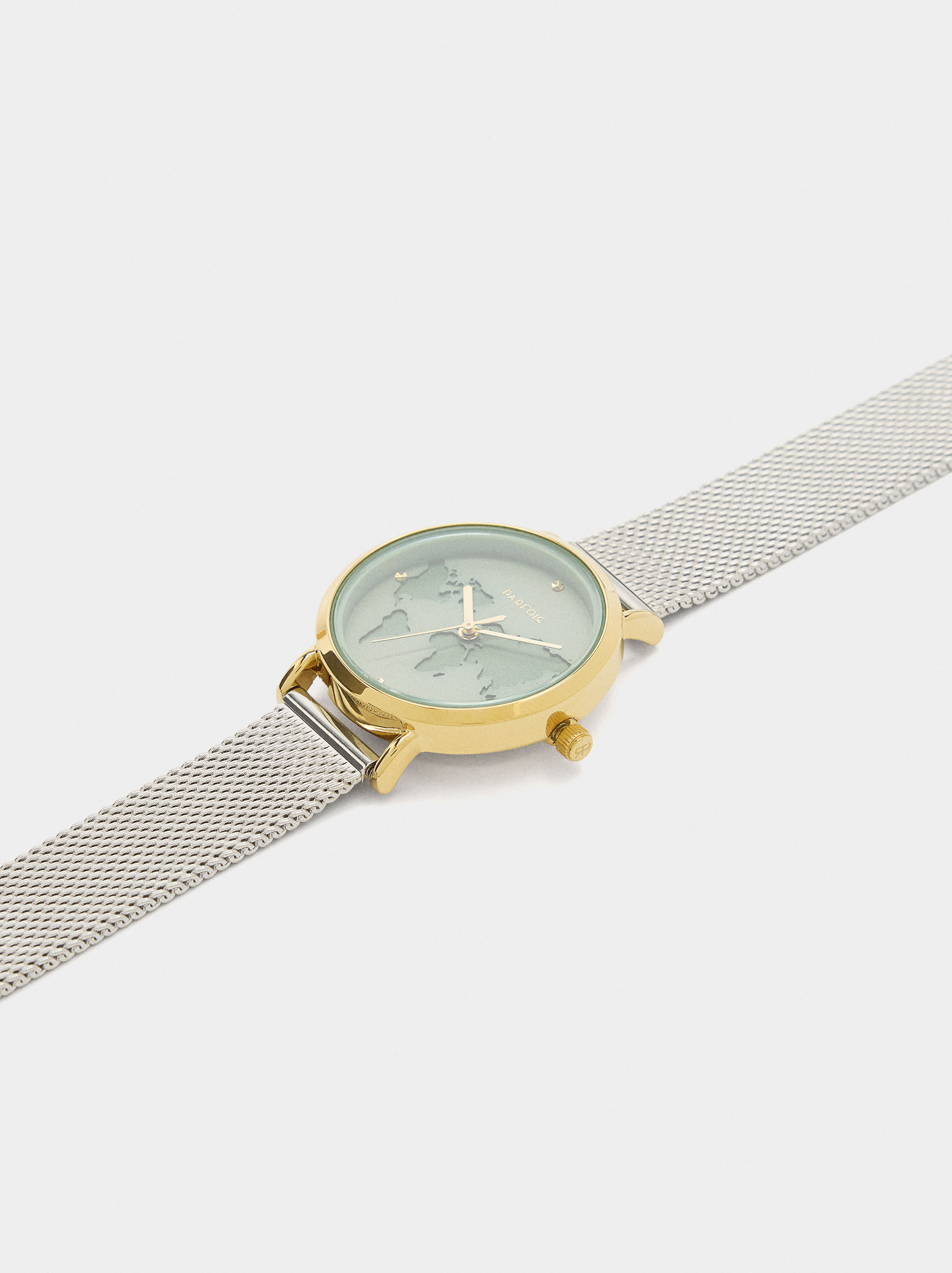 World Map Dial Watch