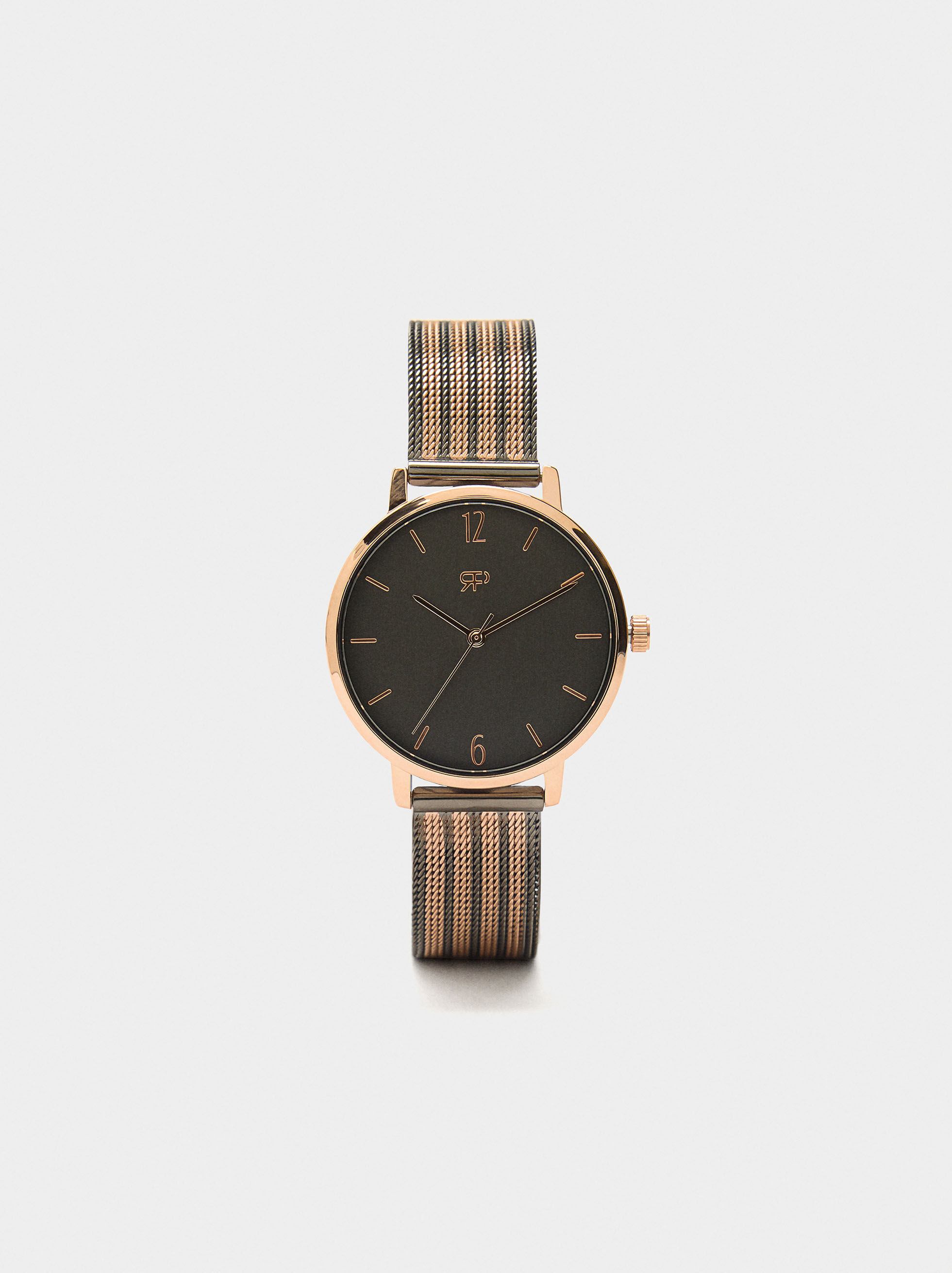 Bicolor Metal Bracelet Watch
