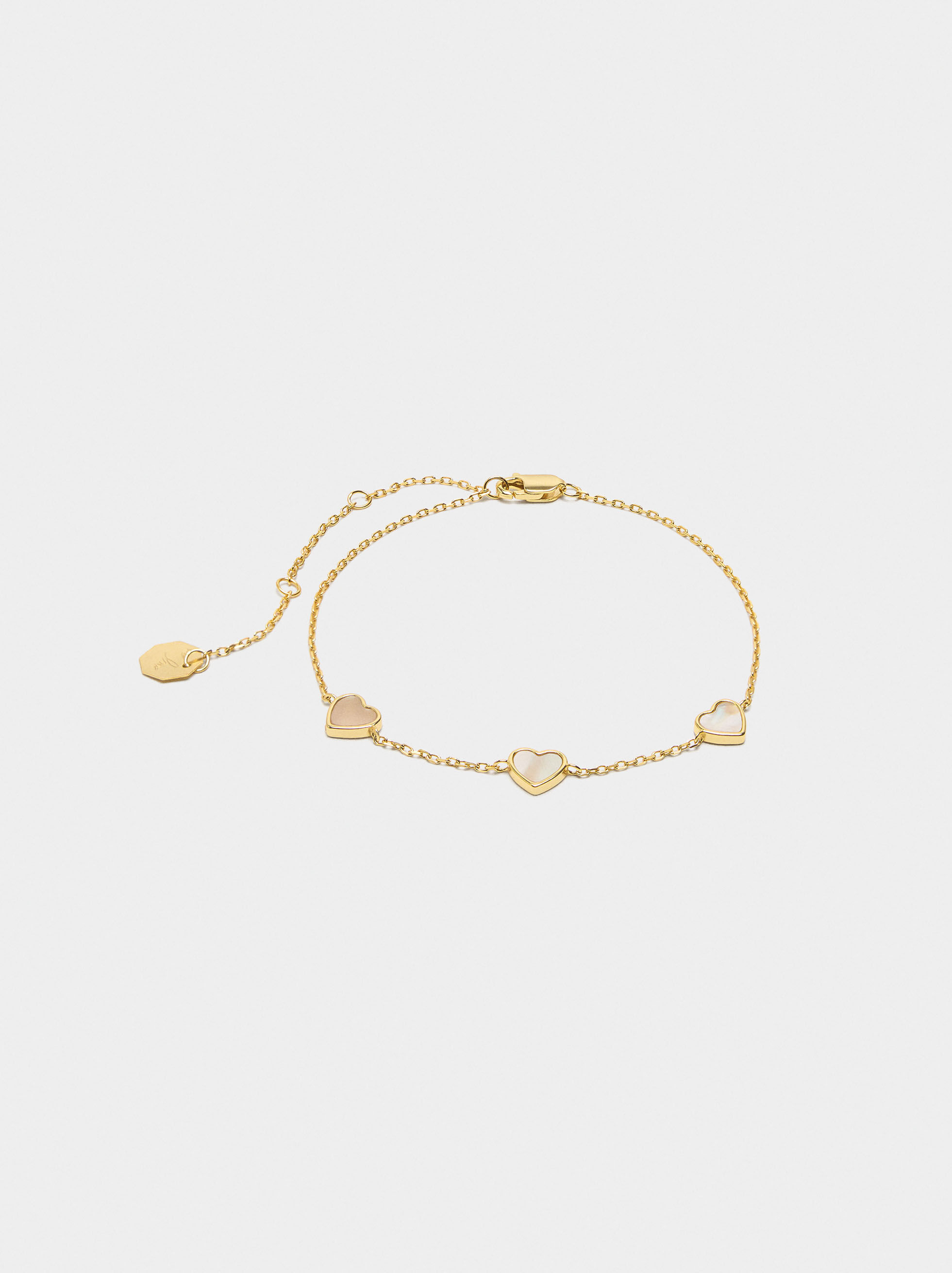 Pearl Heart Bracelet - 925 Sterling Silver