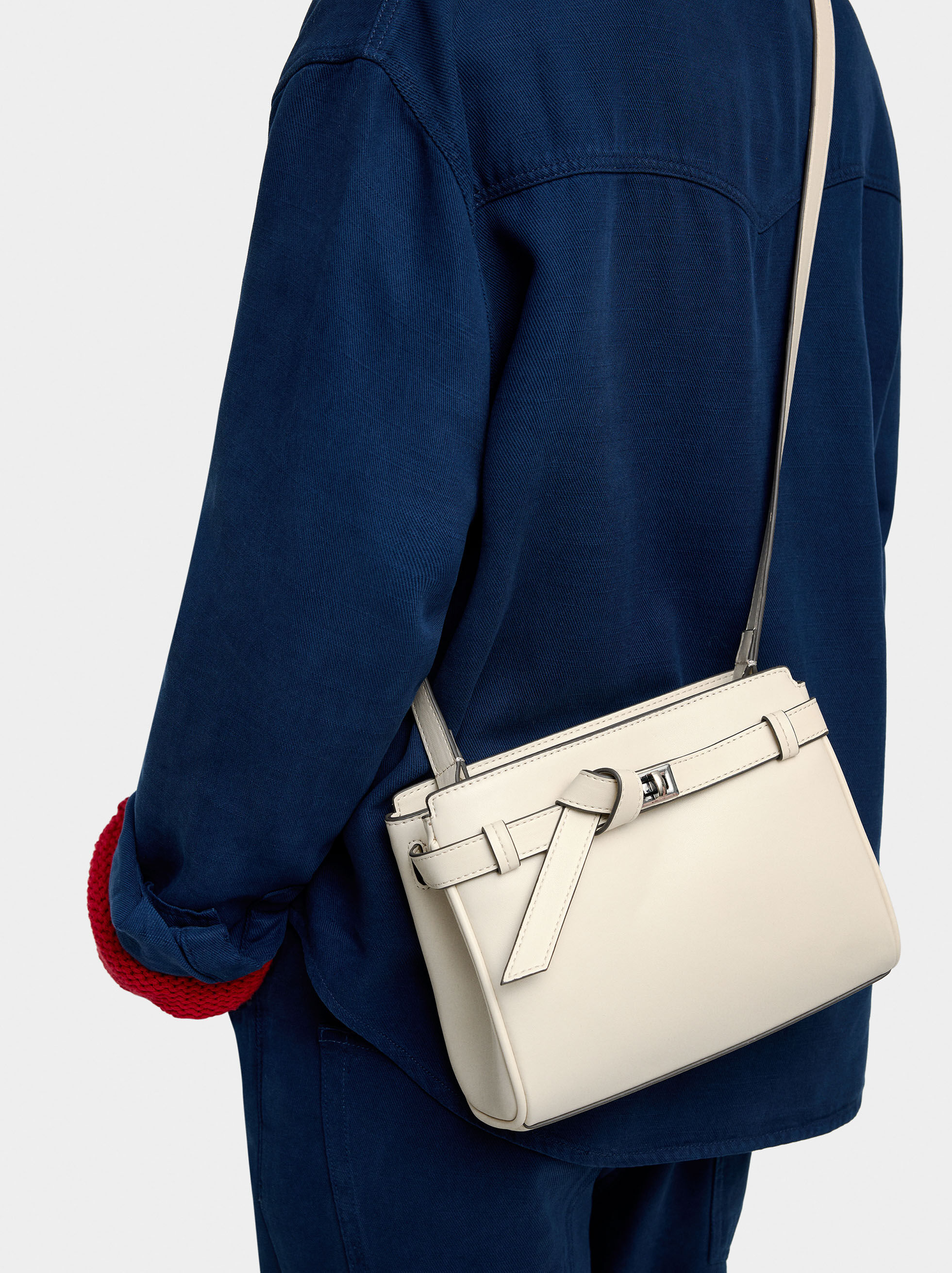 Crossbody bag with belt detail