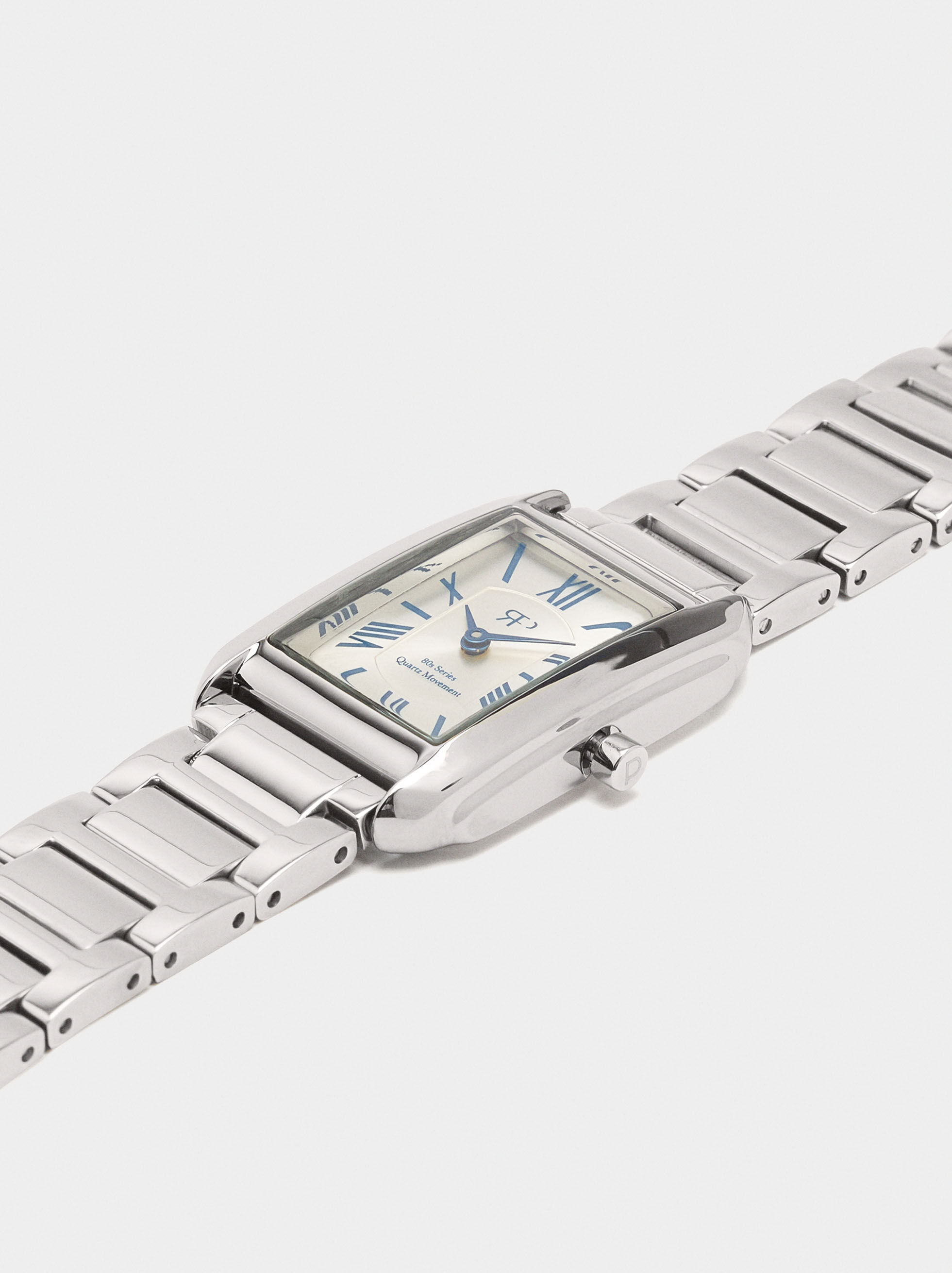 Rectangular watch stainless steel bracelet