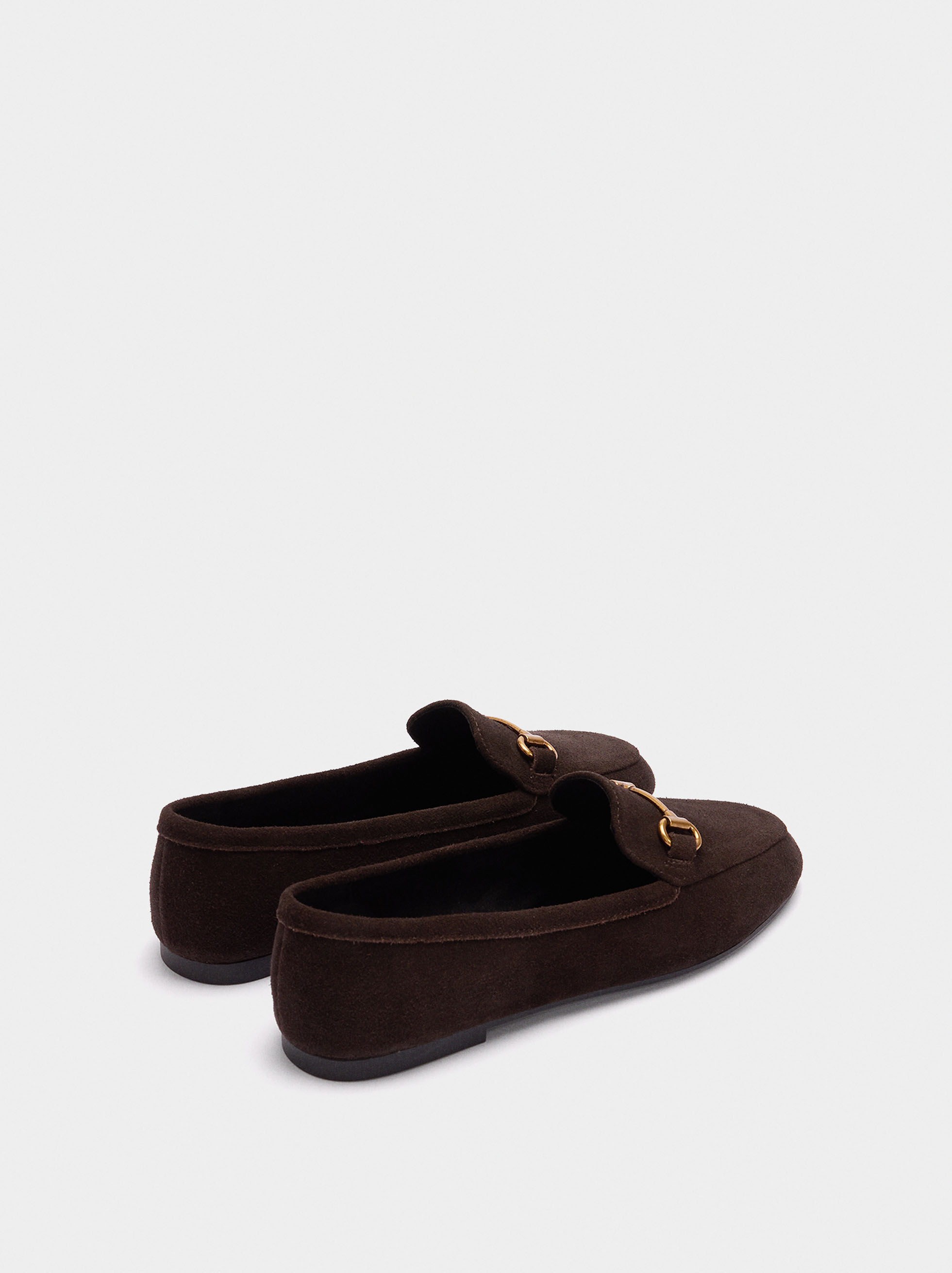 Leather buckle moccasins