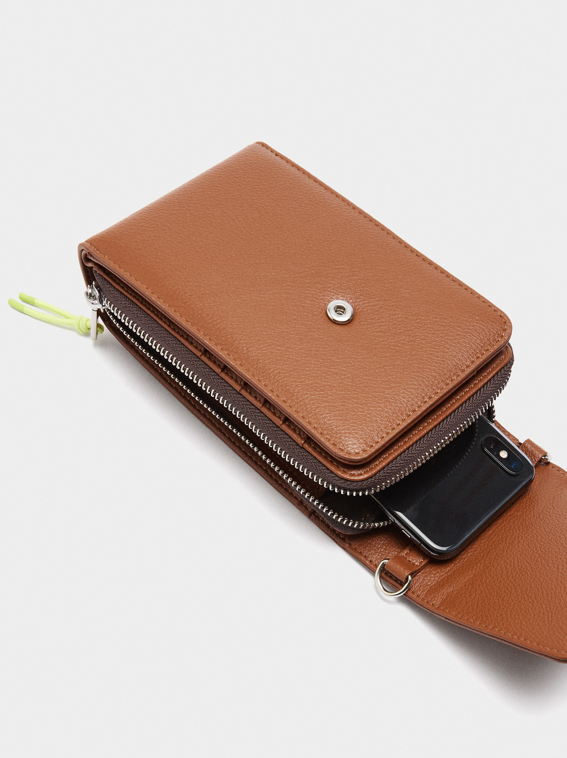 Phone Bag with Texture and Flap